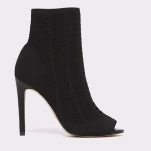 ALDO Women’s Peep-Toe Stretch Sock Booties